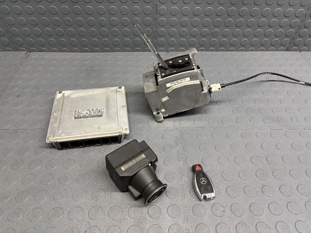Mercede R230 SL500 ECU Engine Computer EIS Ignition Switch Key Shifter Set