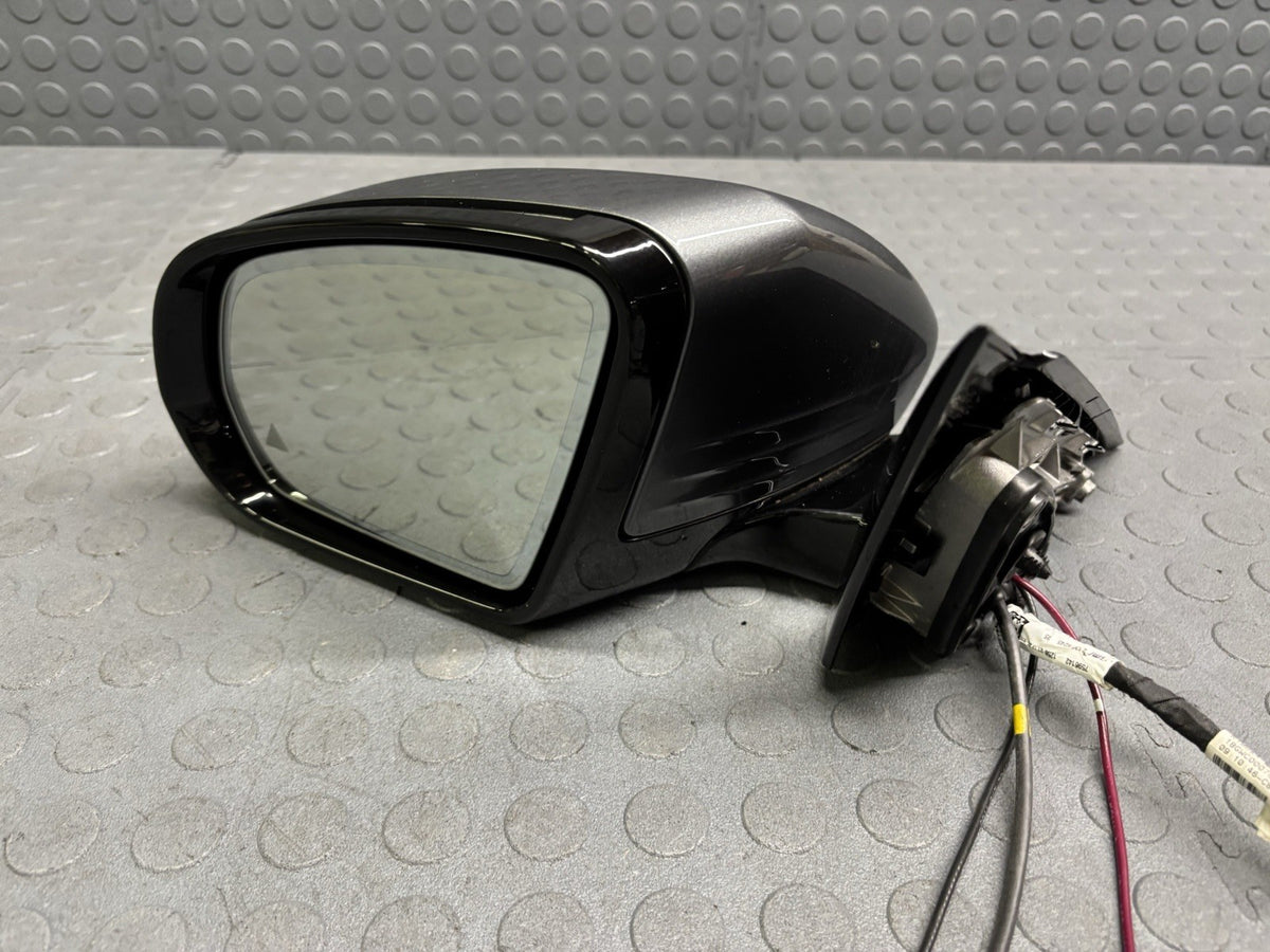 W213 MERCEDES E63 AMG LEFT DOOR MIRROR BLIND ZONE CAMERA GPS COMPLETE NICE GRAY