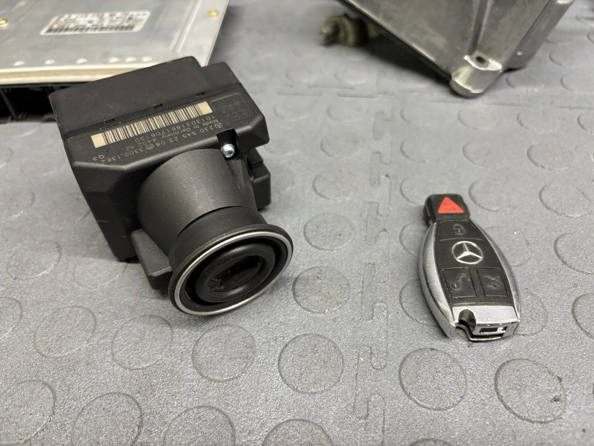 Mercede R230 SL500 ECU Engine Computer EIS Ignition Switch Key Shifter Set