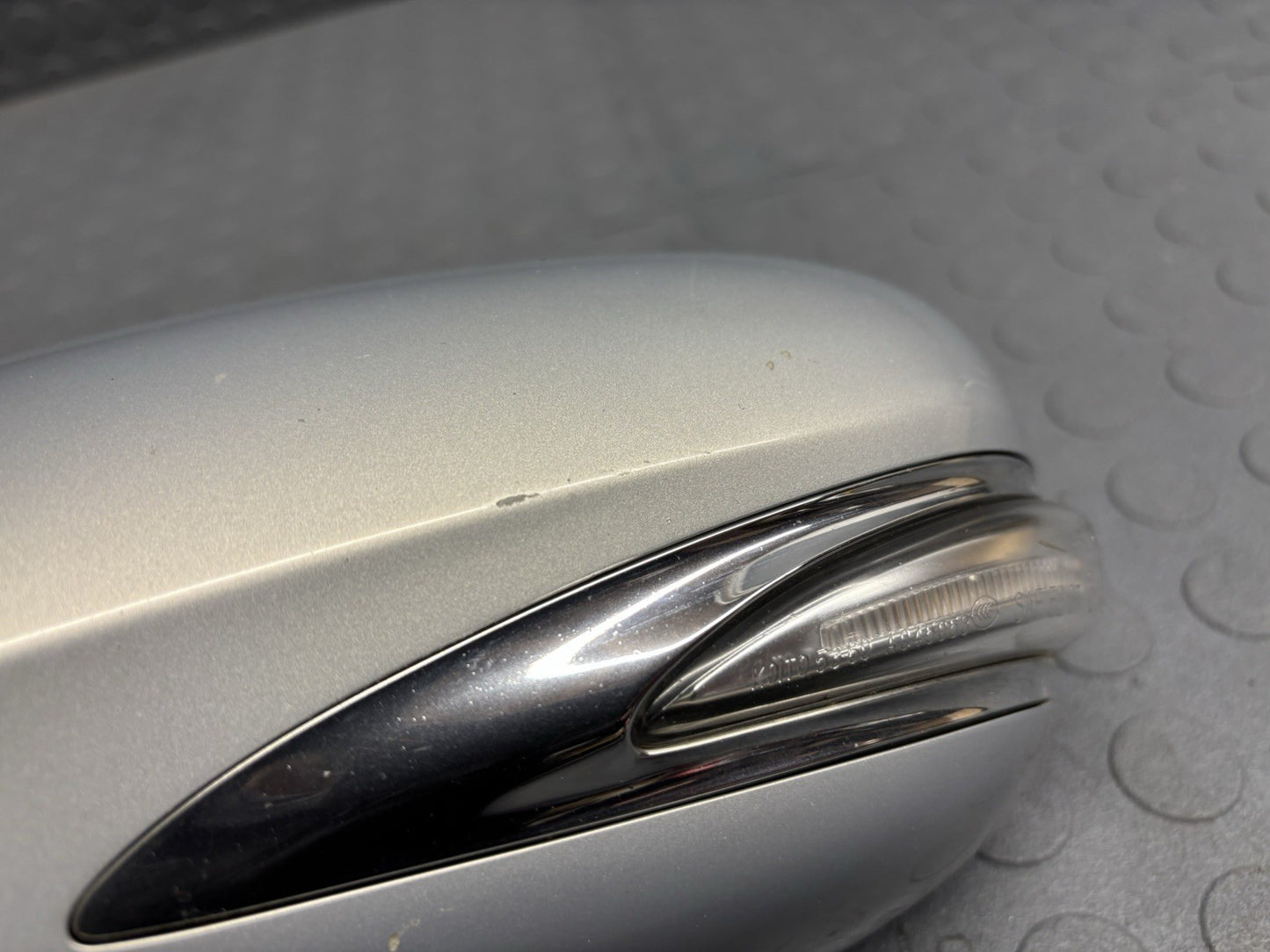 10-12 Lexus HS250H Left Driver Side Door Mirror Silver Opal Mica 1H0