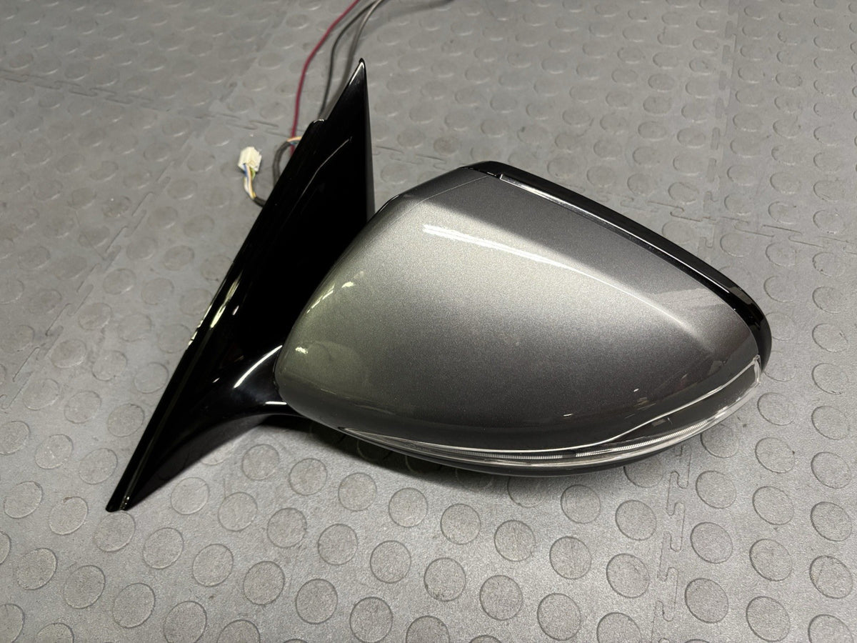 W213 MERCEDES E63 AMG LEFT DOOR MIRROR BLIND ZONE CAMERA GPS COMPLETE NICE GRAY