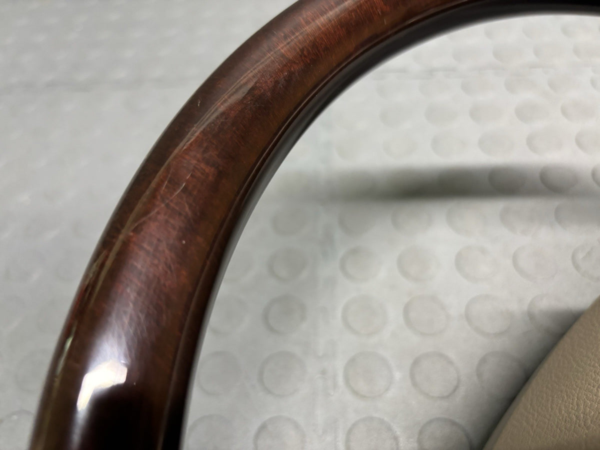 Lexus GX460 Steering Wheel Sepia Wood Trim Non-Heated w/ Switches 2014-2019 OEM