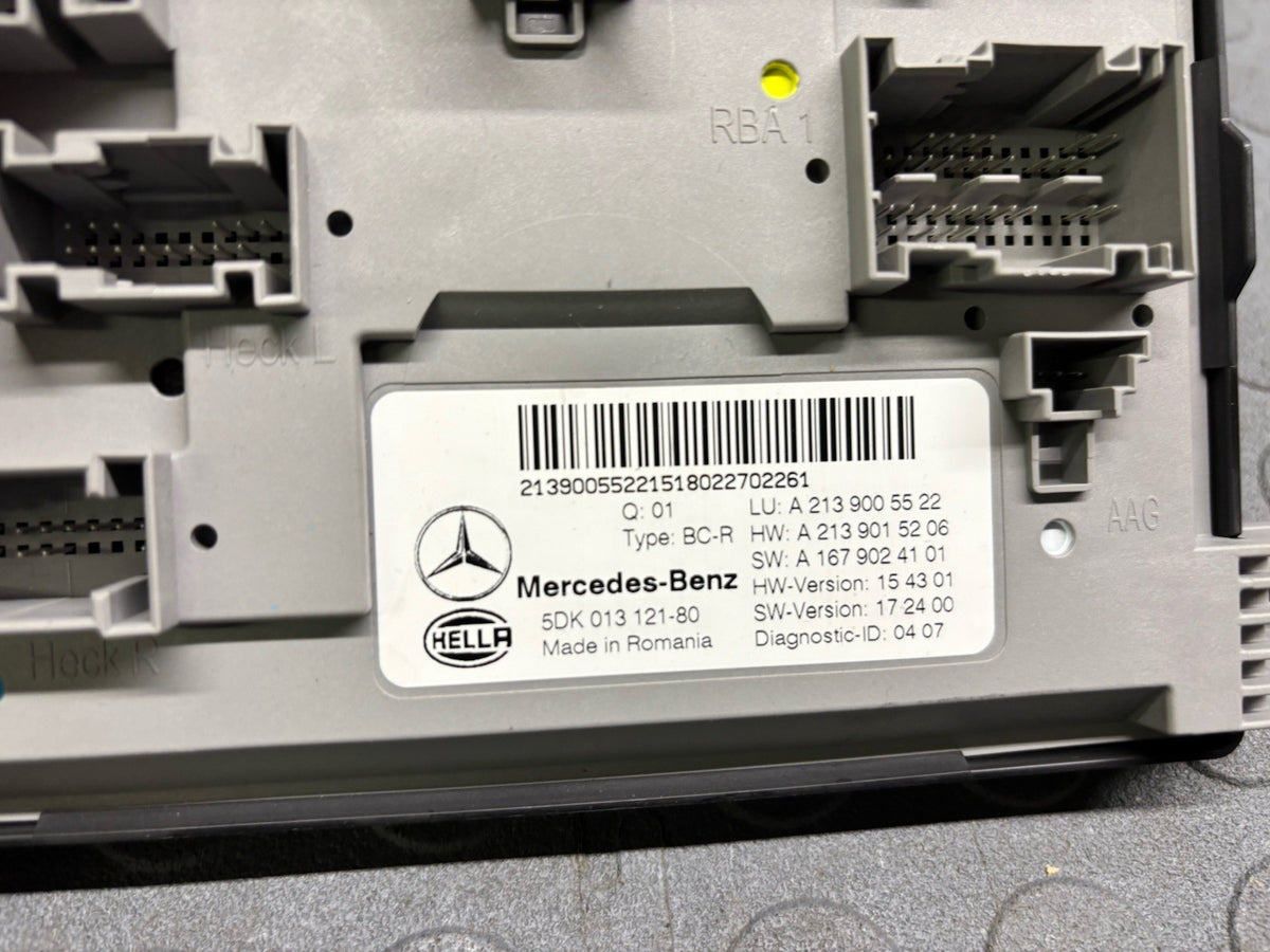 2018 Mercedes E63 AMG Rear SAM Control Unit ID A2139005522