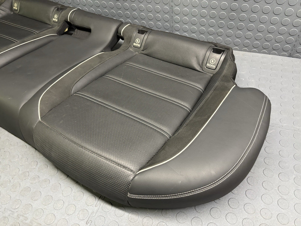 2018 MERCEDES BENZ E63S W213 AMG REAR SEAT BOTTOM CUSHION BLACK LEATHER SUEDE