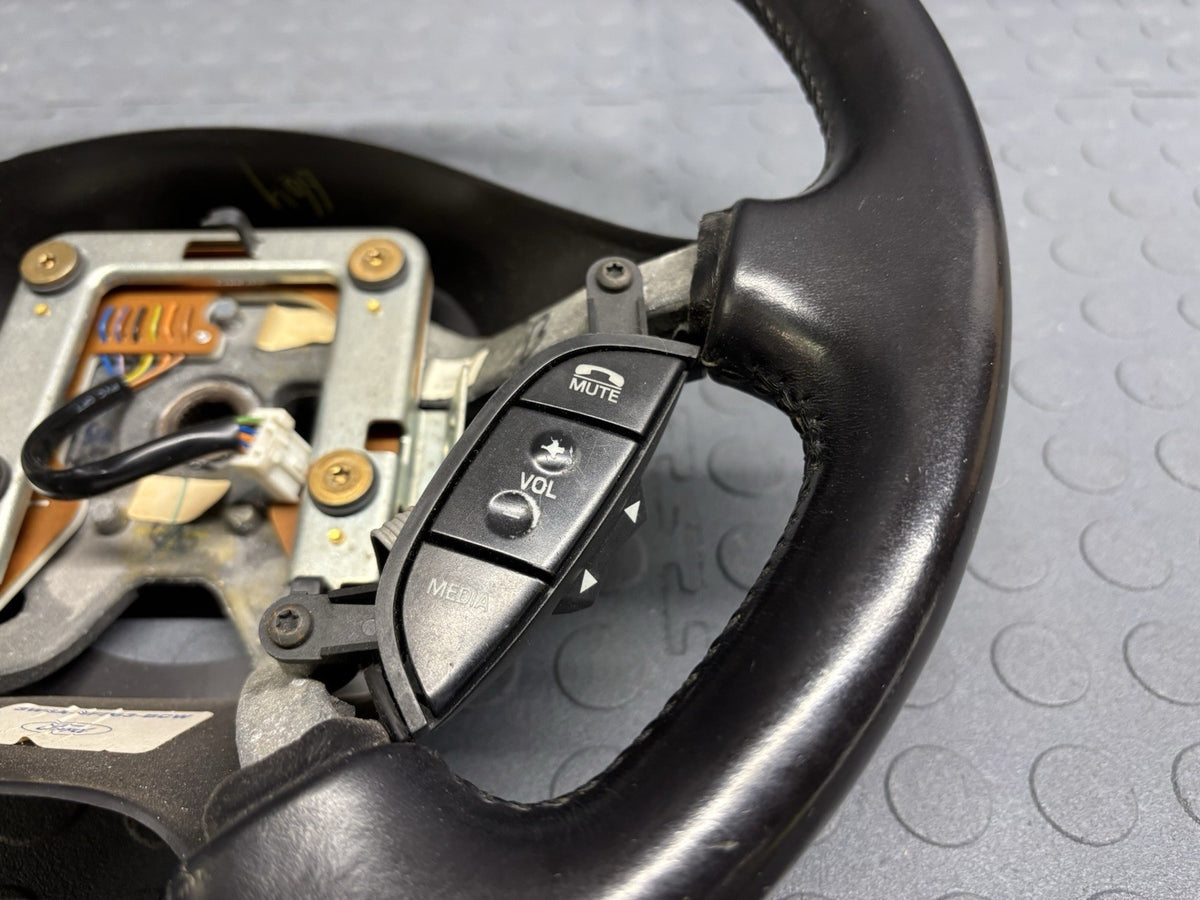 02-05 Ford Thunderbird Steering Wheel Black Wood & Leather OEM
