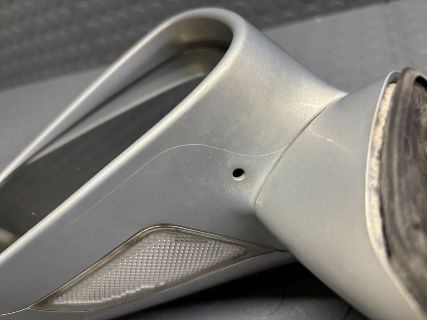 10-12 Lexus HS250H Left Driver Side Door Mirror Silver Opal Mica 1H0