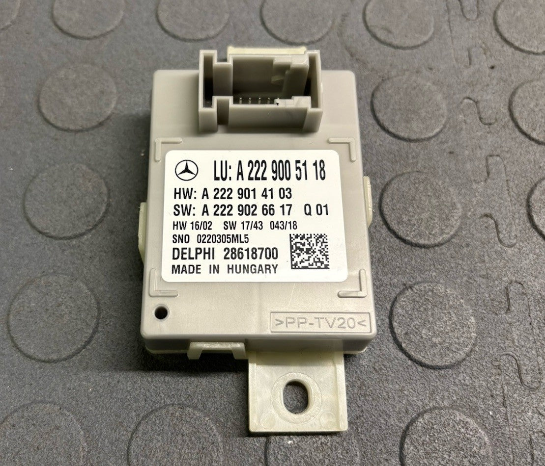 MERCEDES E CLASS W213 AMBIENT LIGHT CONTROL MODULE ECU A2229005118 2018