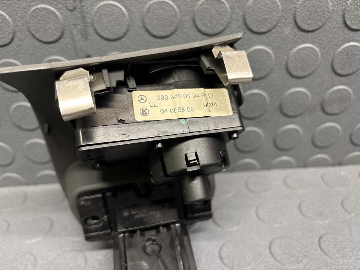 03-12 Mercedes R230 SL500 Headlight Control Switch Parking Brake 2305450104