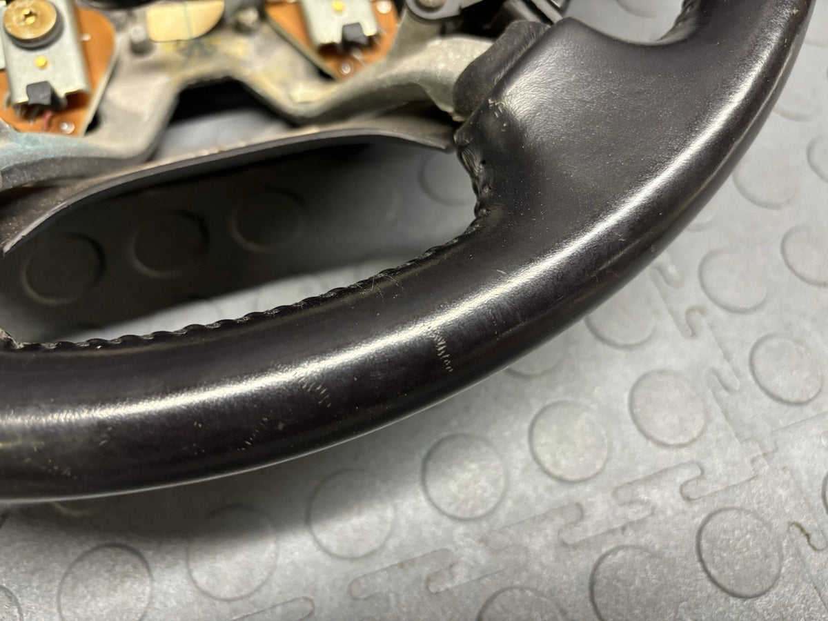 02-05 Ford Thunderbird Steering Wheel Black Wood & Leather OEM