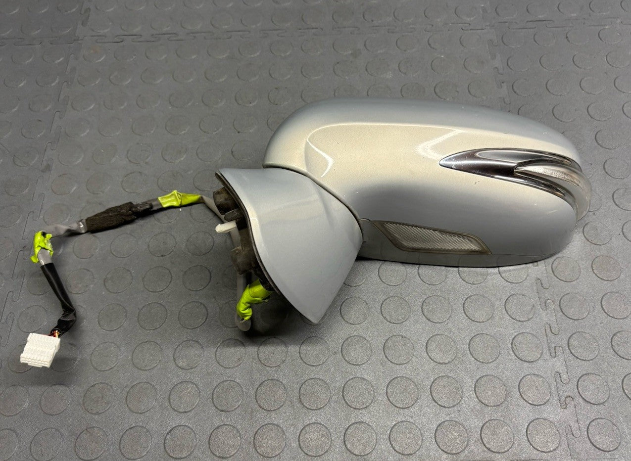 10-12 Lexus HS250H Left Driver Side Door Mirror Silver Opal Mica 1H0